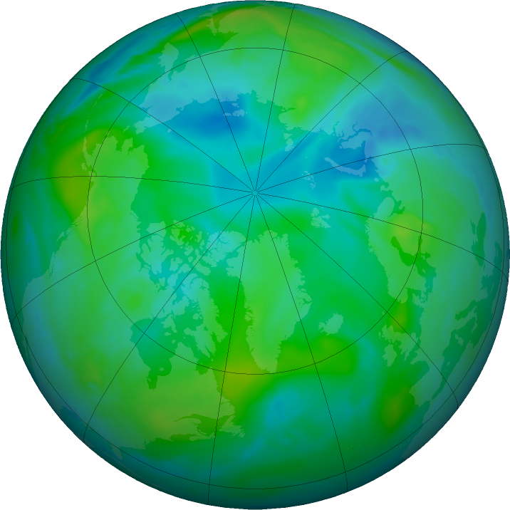 Arctic ozone map for 26 August 2017